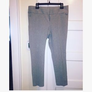 Gray straight leg pants